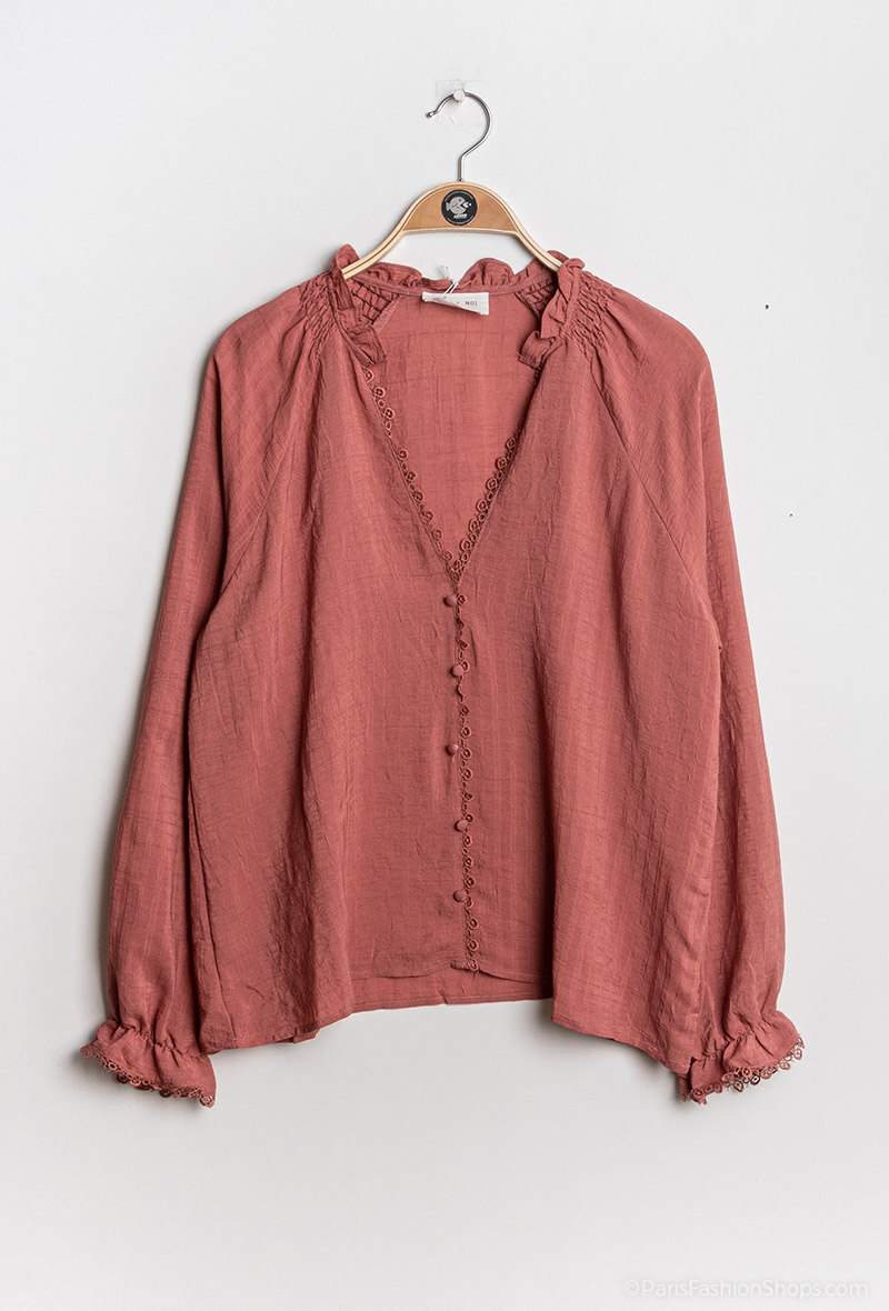 Grossiste Indie + Moi - Chemise à dentelle BACHIR