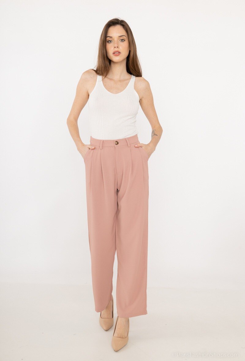 Grossiste Indie + Moi - Pantalon tailleur classique taille haute RICK