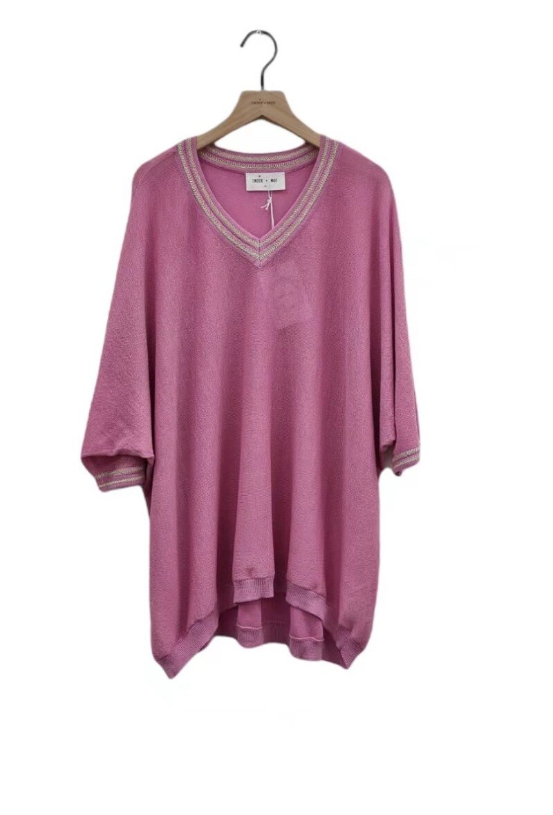 Wholesaler Indie + Moi - AUBIN Sequined v-necked sweater