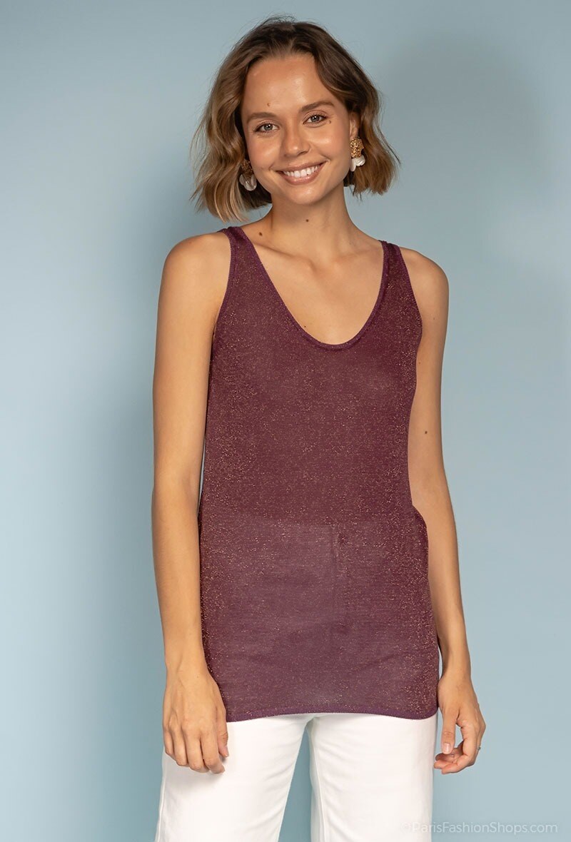 Wholesaler Indie + Moi - DIEGO Sequined tank top