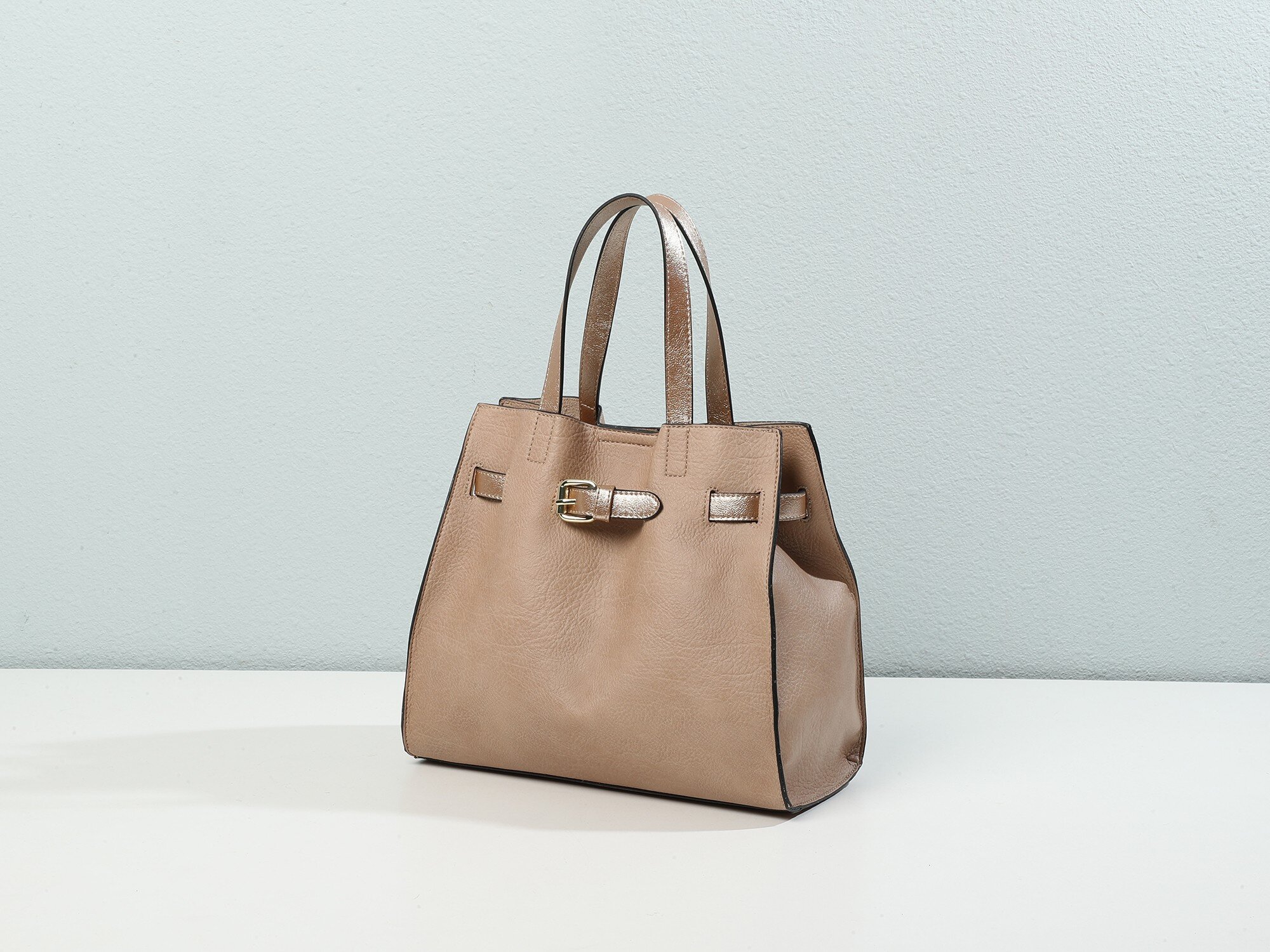 Grossista Ines Delaure - Shopper bicolore 2 in 1