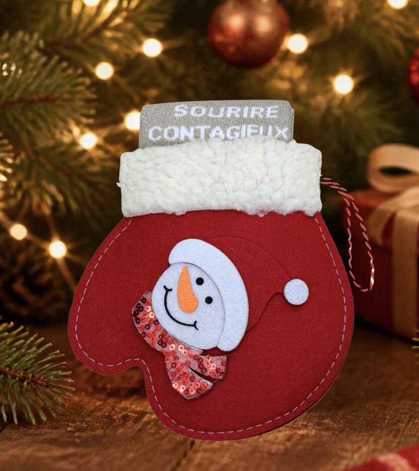 Mayorista Ines Delaure - MF089 Conjunto: manopla con un par de calcetines con purpurina Selflove Club
