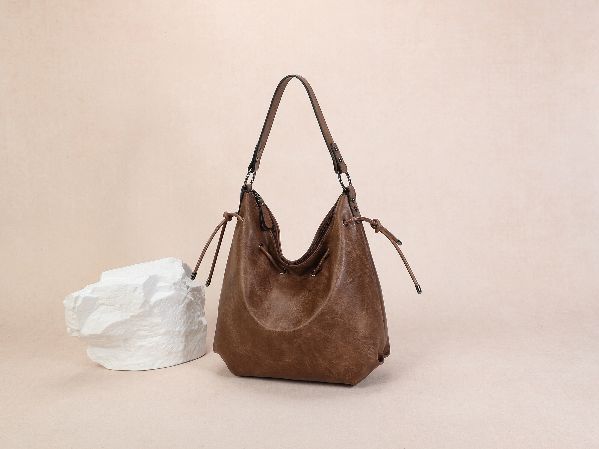 Wholesaler Ines Delaure - Soft tote with drawstring