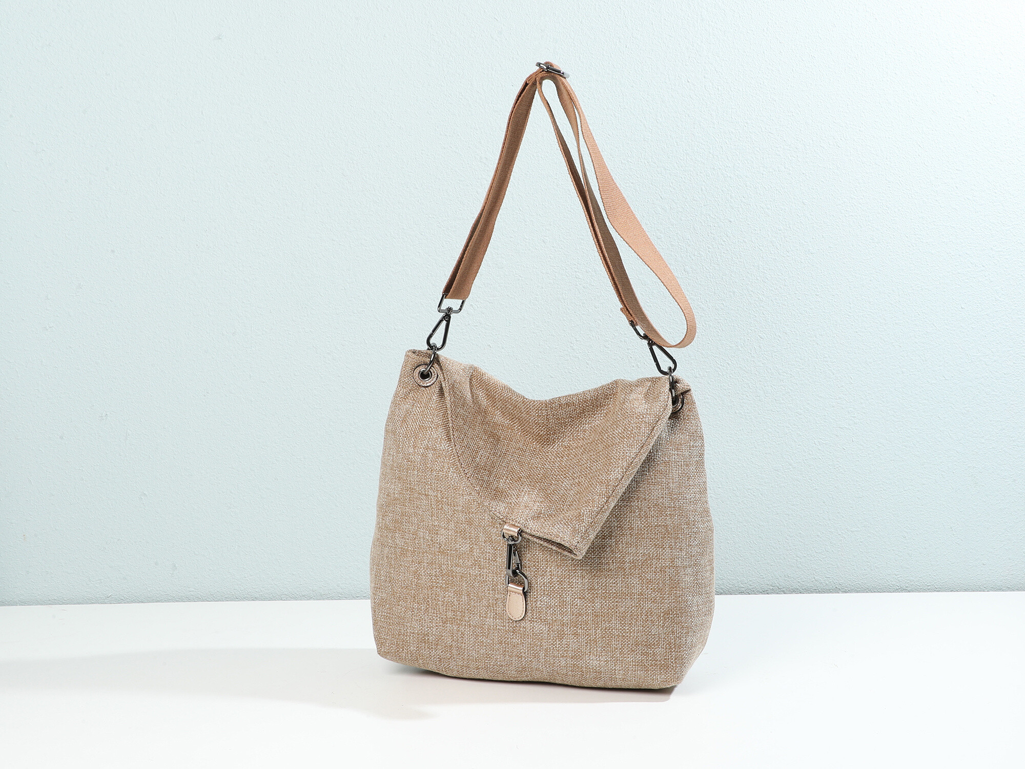 Wholesaler Ines Delaure - Canvas shoulder bag