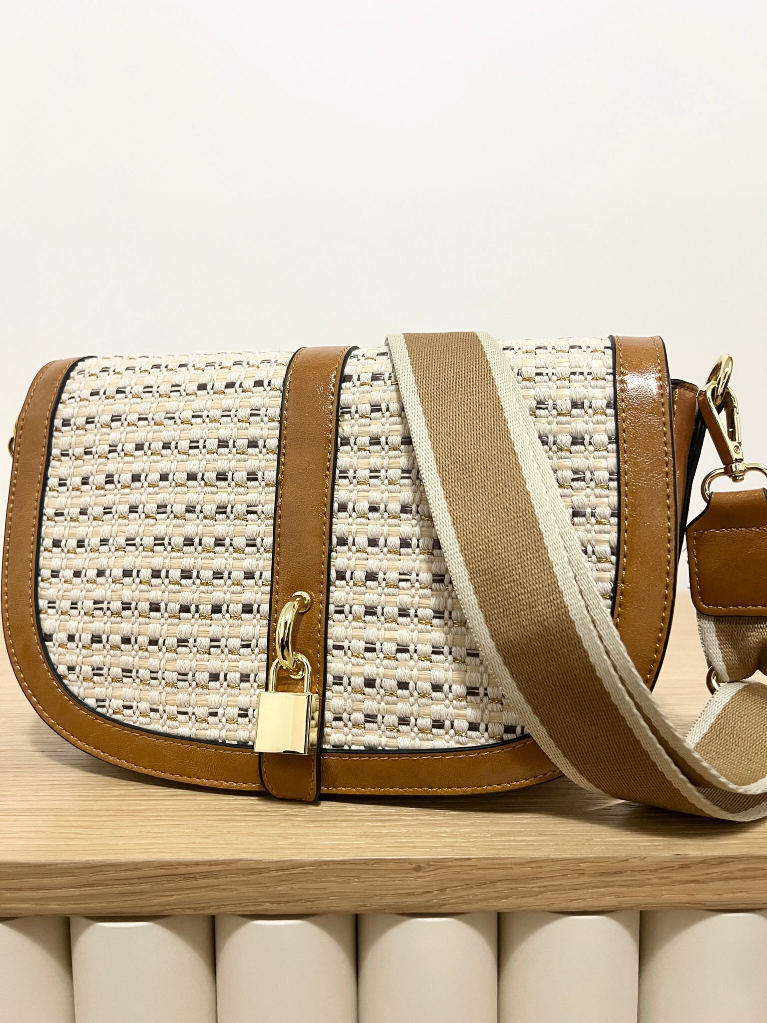 Wholesaler Ines Delaure - Patterned shoulder bag