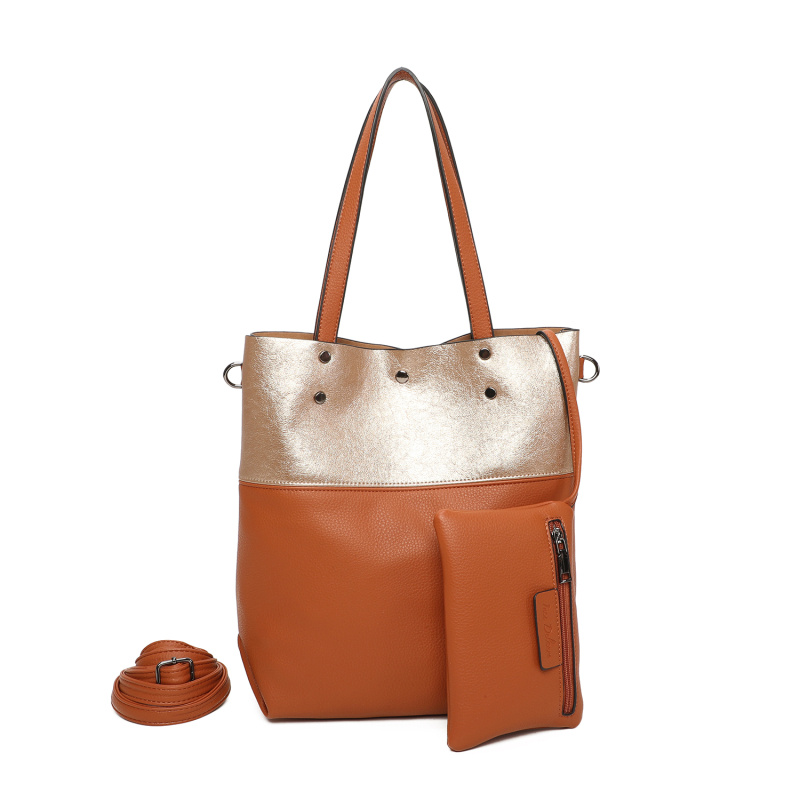 Wholesaler Ines Delaure - Soft two-tone tote bag, mid-season