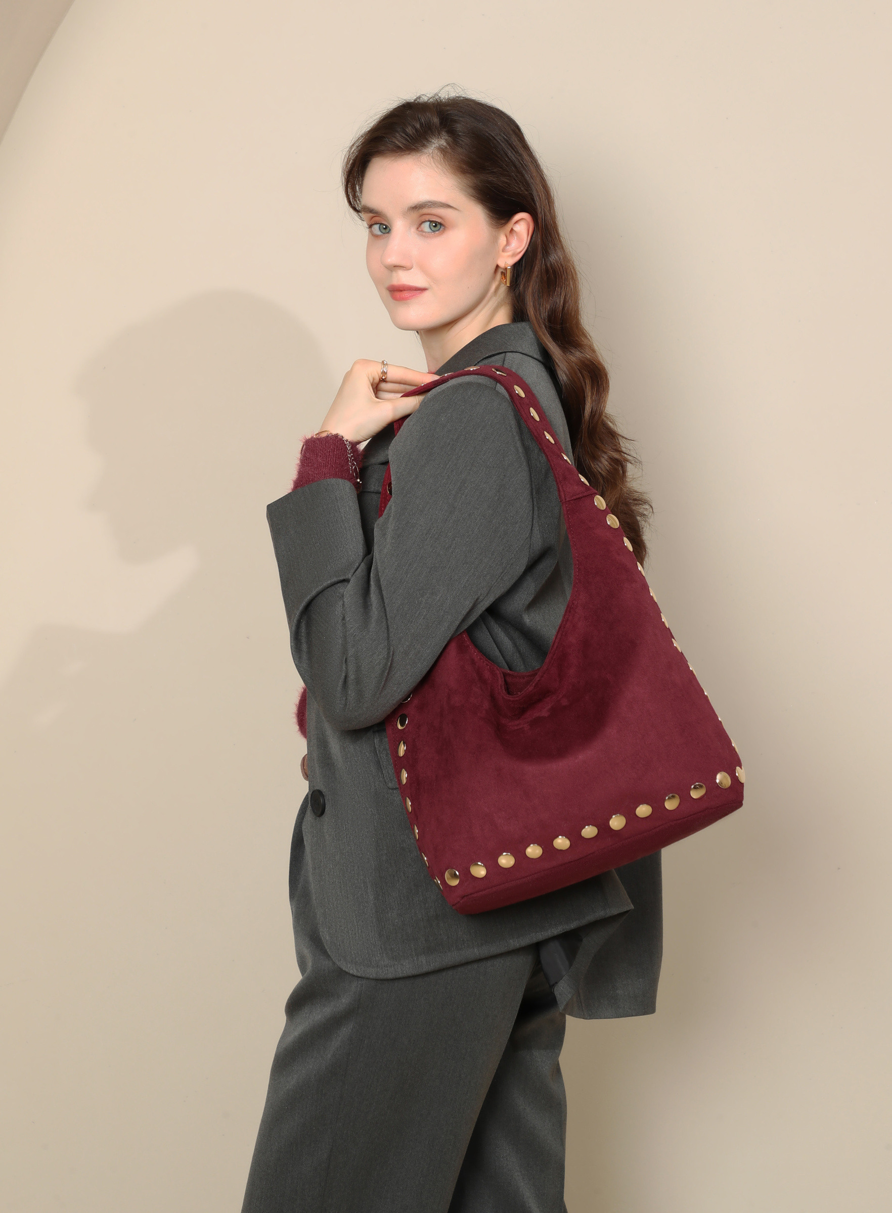 Wholesaler Ines Delaure - Studded zip tote