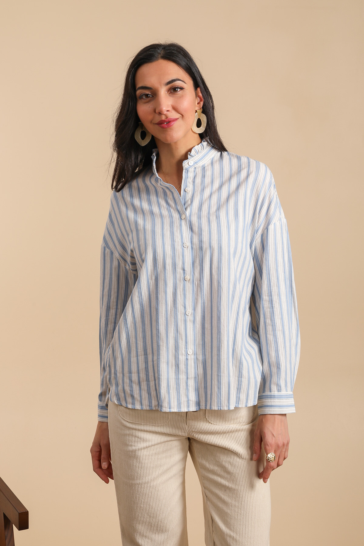 Wholesaler Inspiration Studio - Striped cotton shirt.
