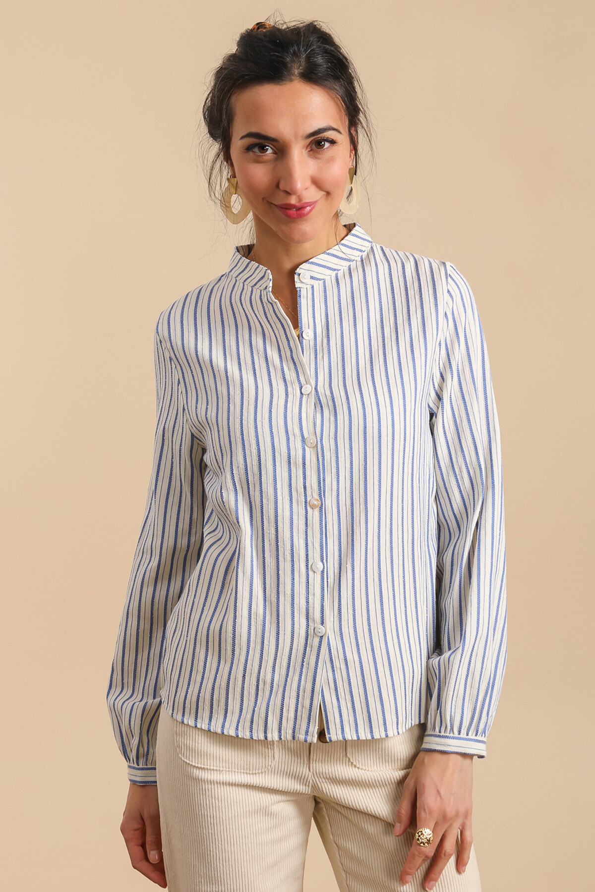 Wholesaler Inspiration Studio - Striped cotton shirt.