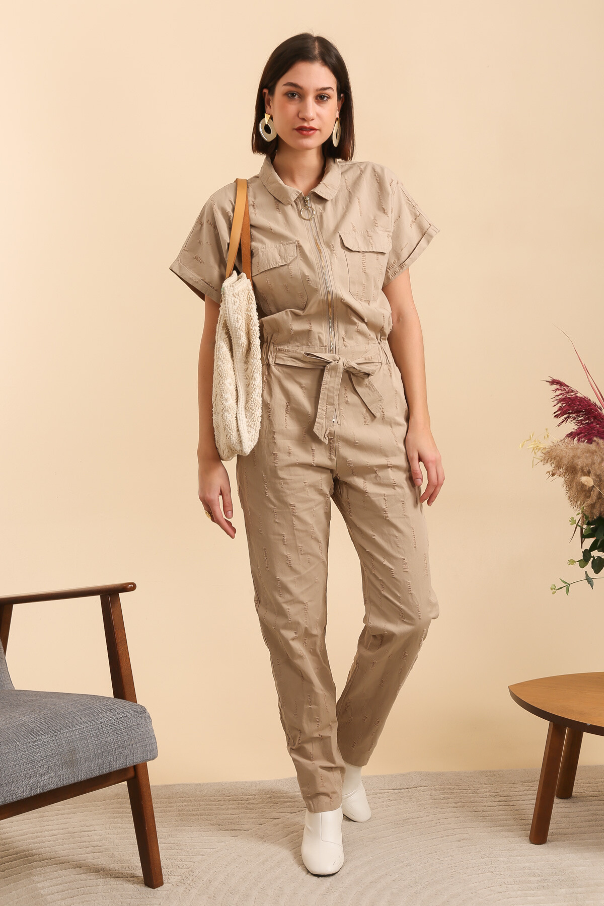 Wholesaler Inspiration Studio - Cotton jumpsuit, elegant and comfortable.