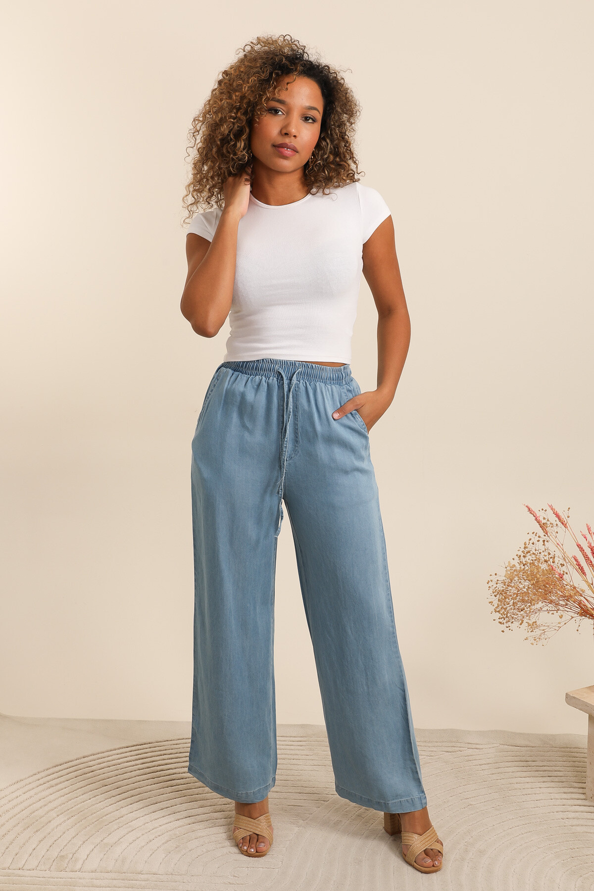 Grossista Inspiration Studio - ? Pantalon Fluid in Tencel - Comfort e stile assicurati?