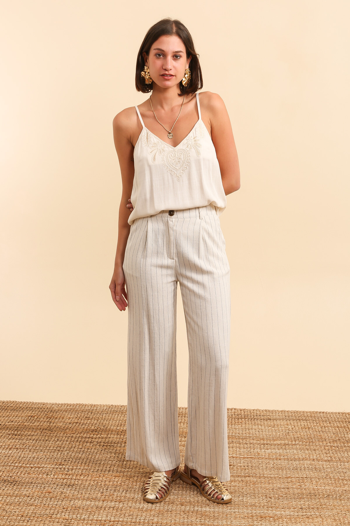 Wholesaler Inspiration Studio - Striped linen pants