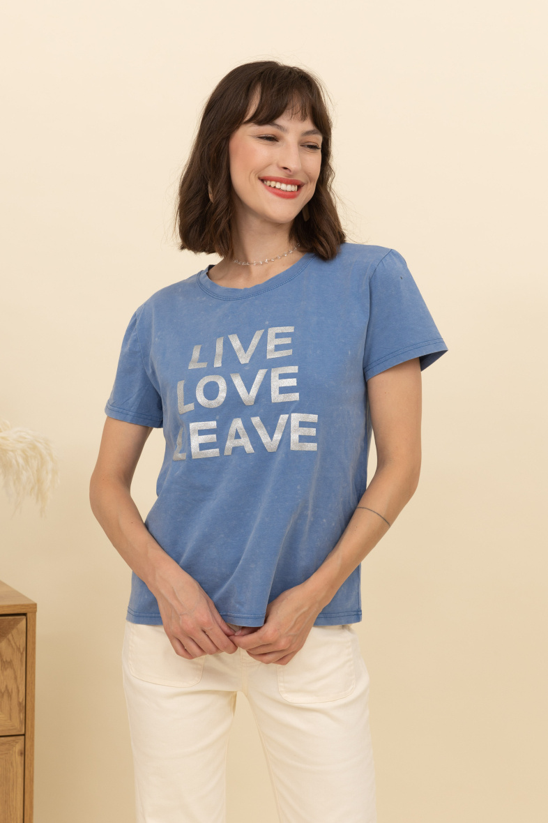 Großhändler Inspiration Studio - Tanktop aus gewaschener Baumwolle mit „You Love Me“-Stickerei