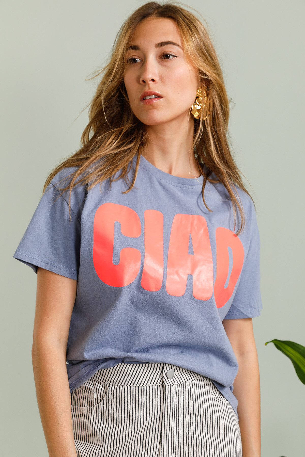 Wholesaler Inspiration Studio - “Ciao” ​​printed cotton t-shirt