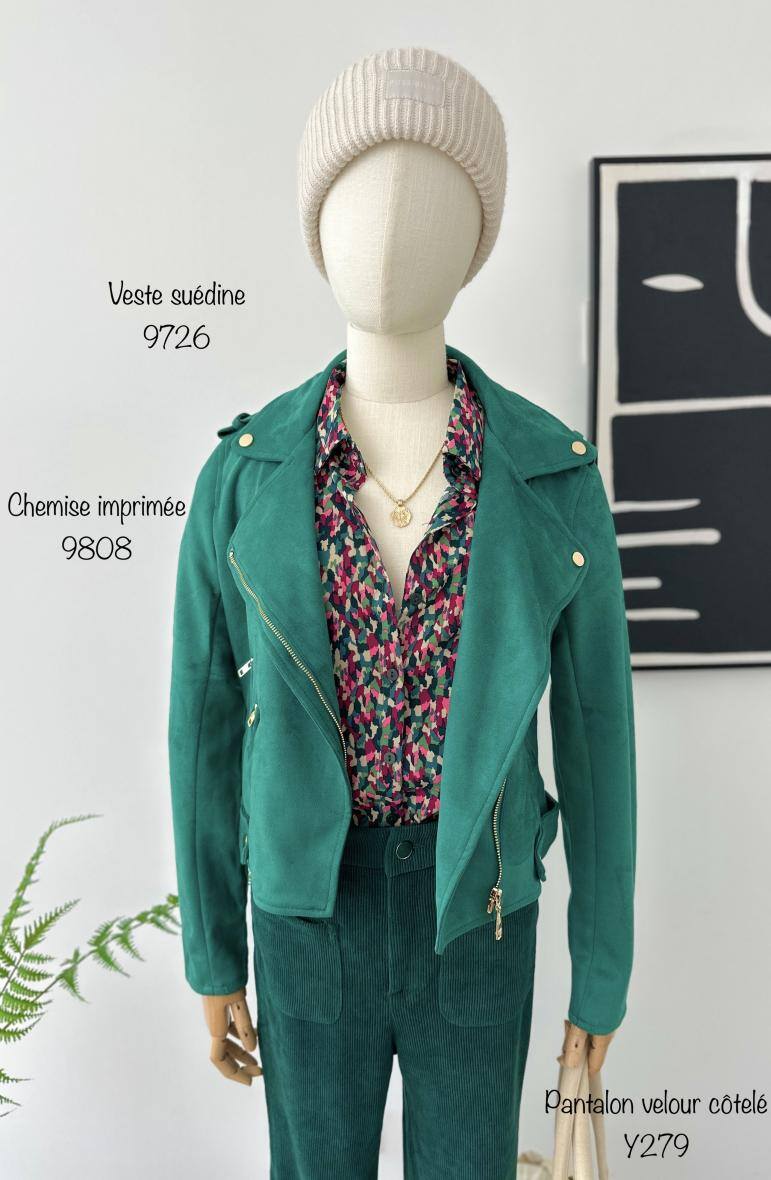 Grossiste Inspiration Studio - Veste perfecto en suedine.