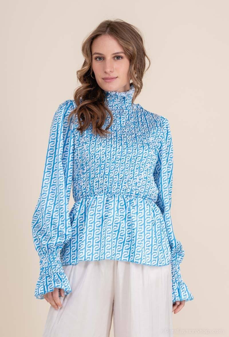 Mayorista INSTA GIRL OUTLET - Blusa con cuello alto estampado
