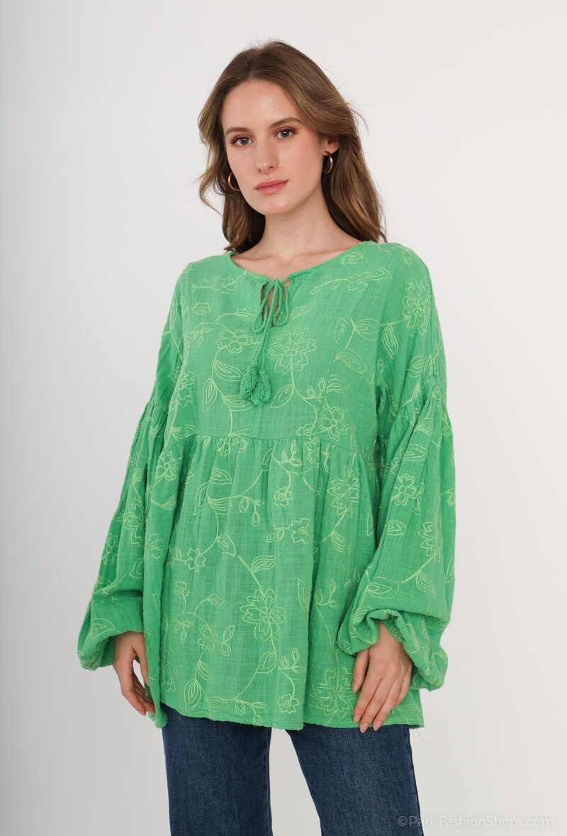 Grossiste Insta girl - Blouse en lin