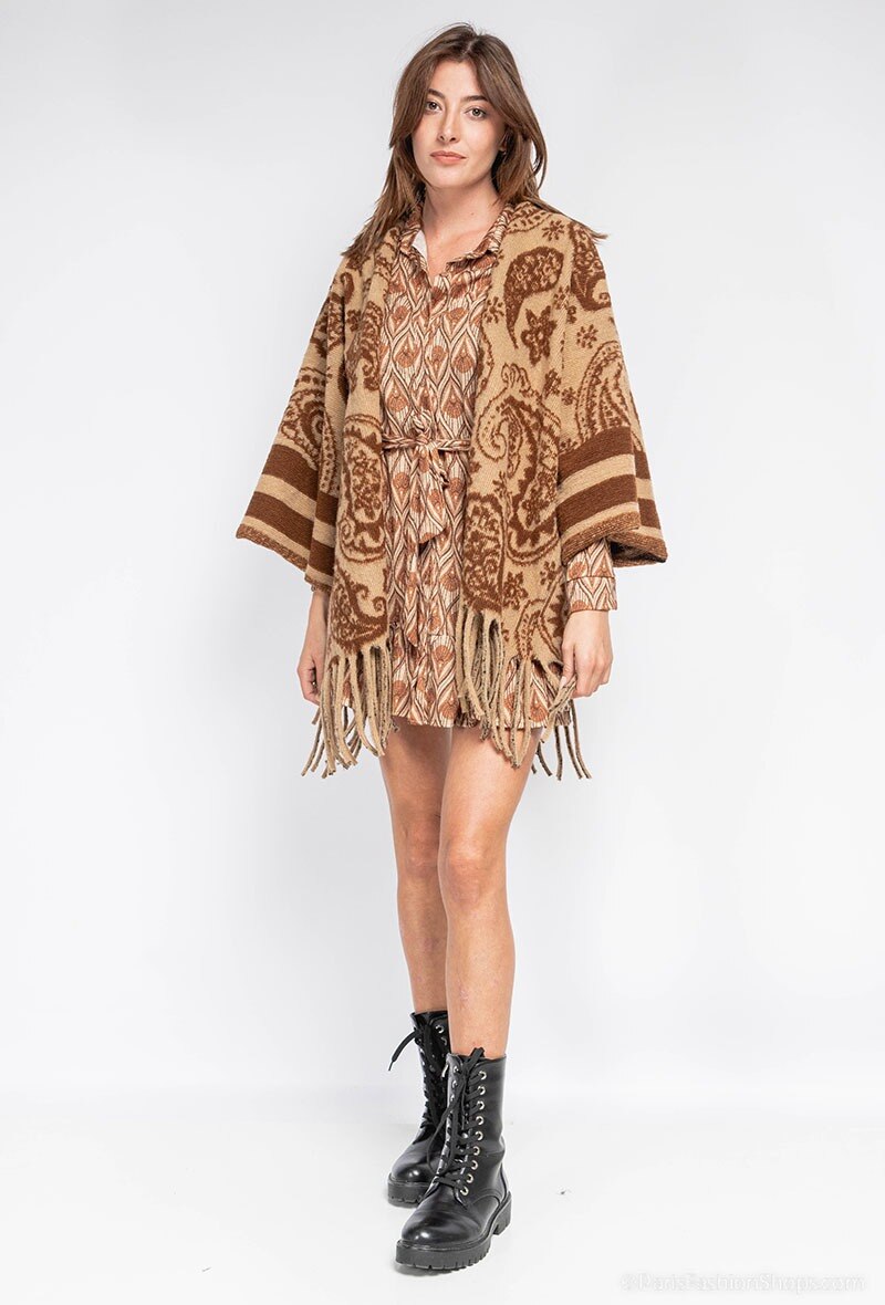 Wholesaler Insta girl - Printed poncho