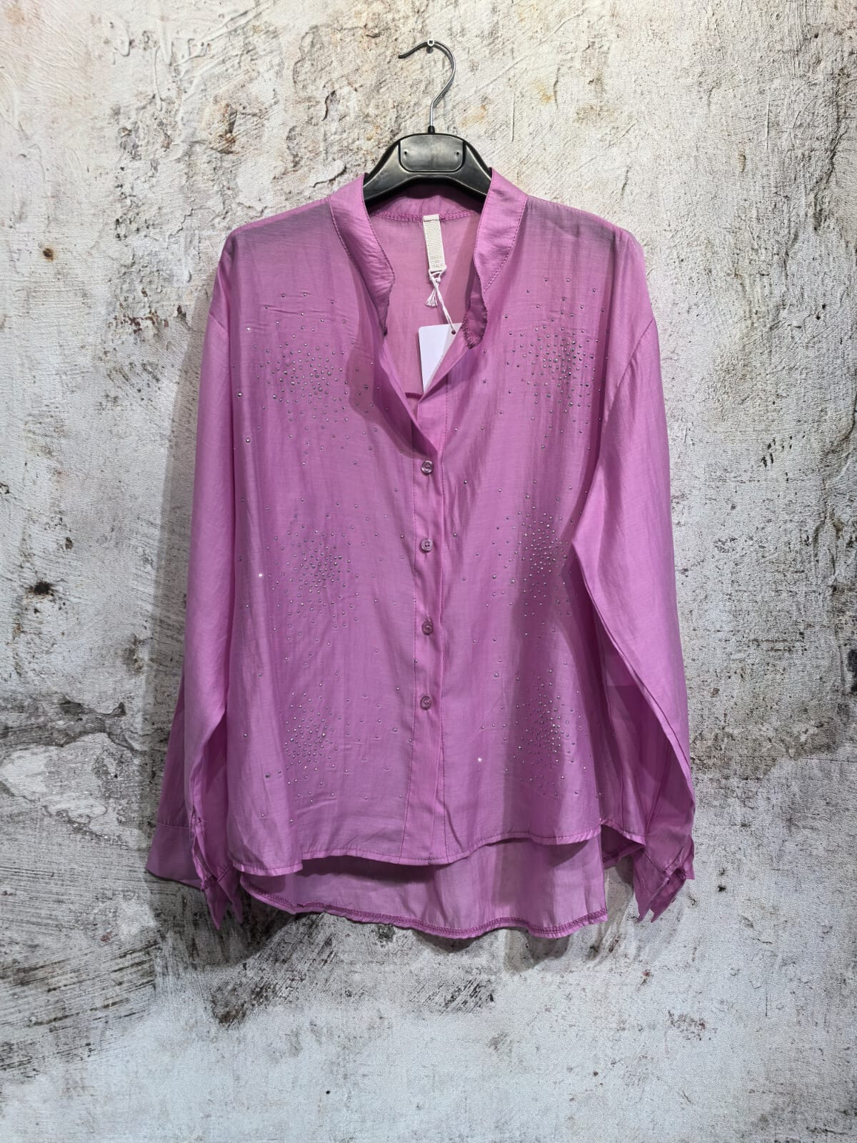 Wholesaler INSTA GIRL 1 - Strass Lyocell shirt