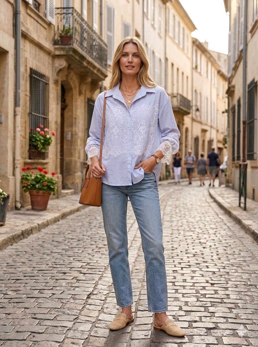 Grossiste INSTA GIRL - Chemise rayée