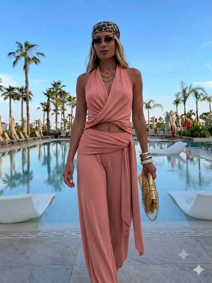 Grossiste INSTA GIRL - Ensemble top et pantalons
