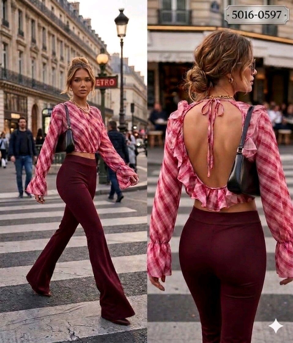 Wholesaler INSTA GIRL - Top and pants set