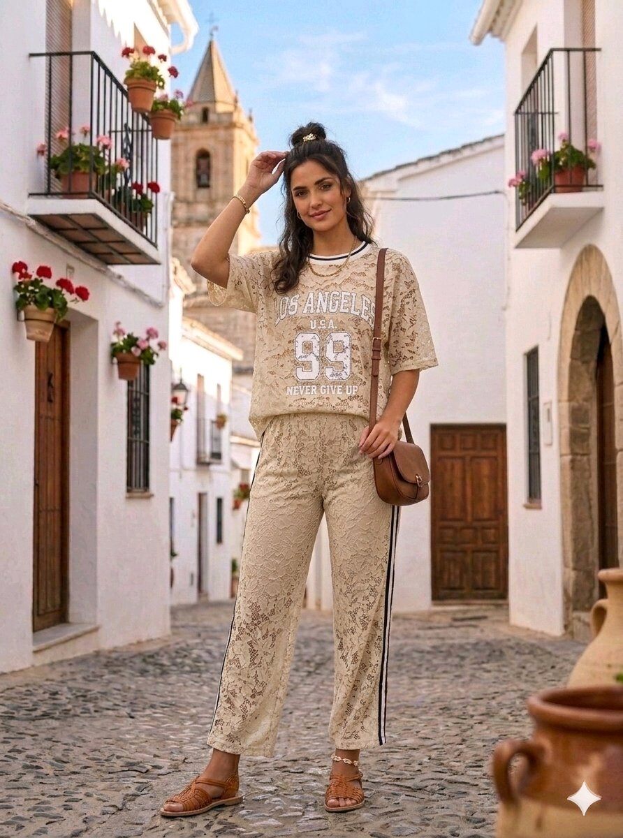 Wholesaler INSTA GIRL - LOS ANGELLES Lace Set