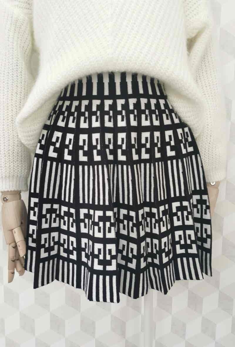 Wholesaler INSTA GIRL OUTLET - Wide pleated mesh mini skirt