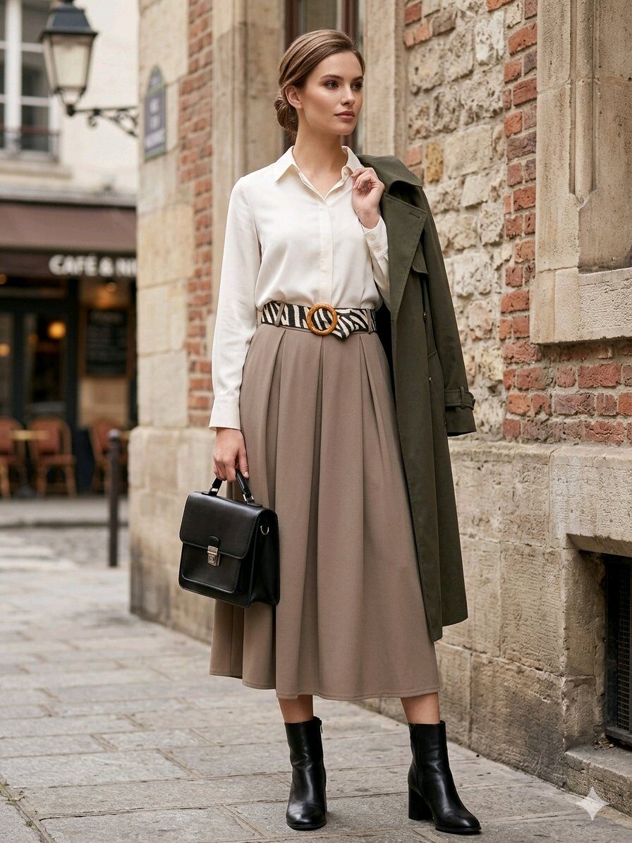 Wholesaler INSTA GIRL - Skirt with belt