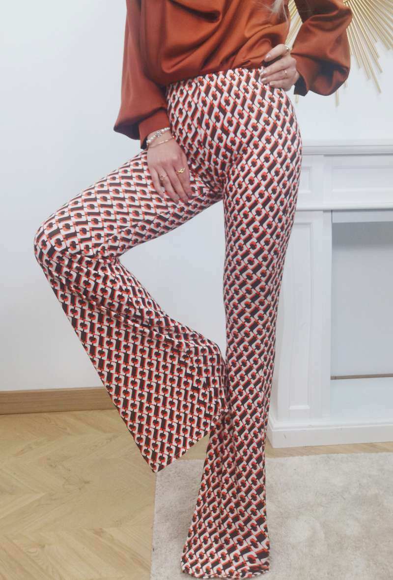 Wholesaler INSTA GIRL OUTLET - Printed flared pants