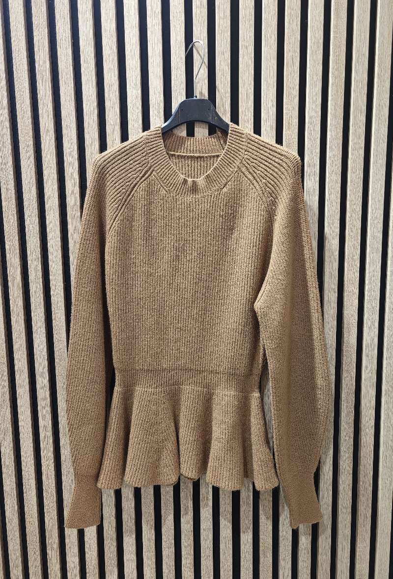 Mayorista INSTA GIRL OUTLET - Suéter de cuello redondo con cintura entallada