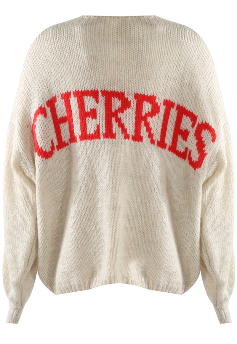 Wholesaler INSTA GIRL 1 - Cherry Pattern Cardigan