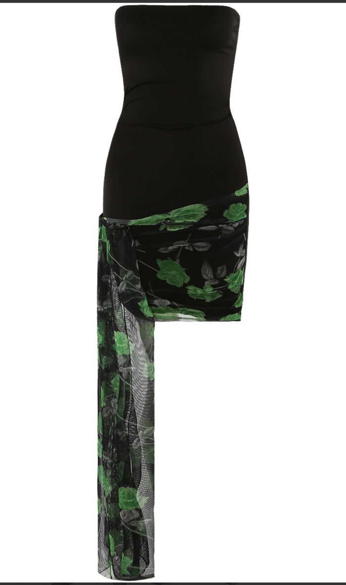 Mayorista INSTA GIRL OUTLET - Minivestido bandeau con lazo de gasa