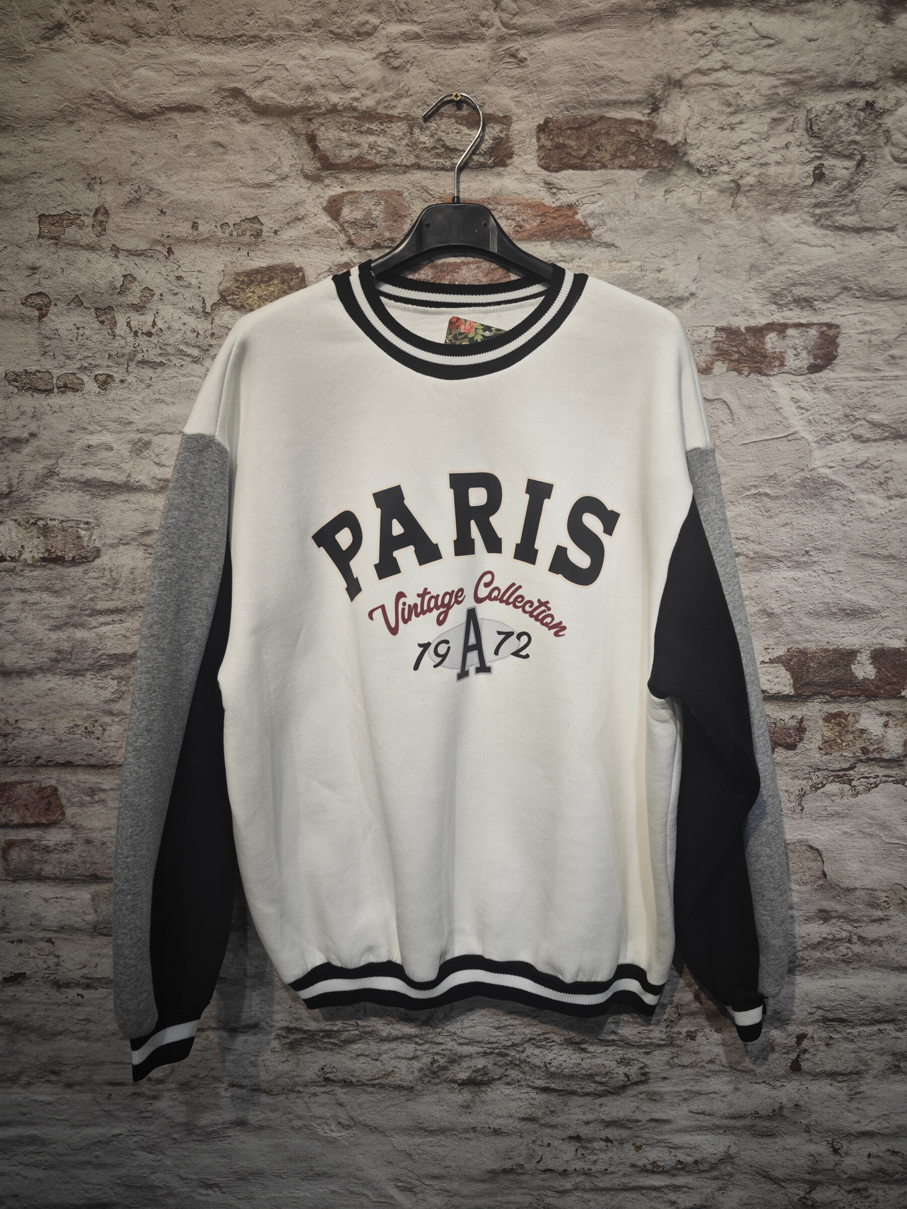 Wholesaler INSTA GIRL 1 - Multicolored sweatshirt with “PARIS”