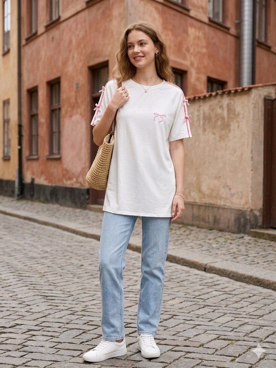Grossista INSTA GIRL - T-shirt lunga