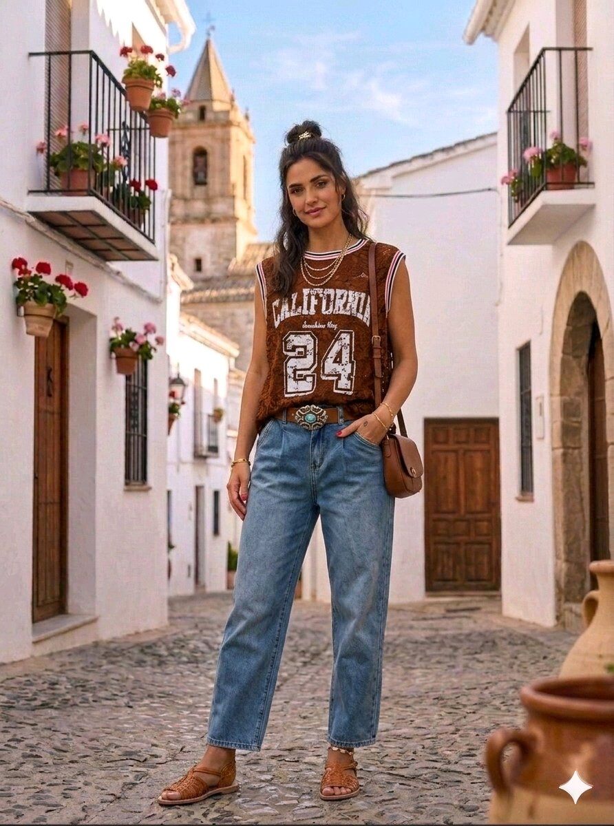 Grossiste INSTA GIRL - TOP DENTELLE AVEC IMPRIMÉ CALIFORNIA 24