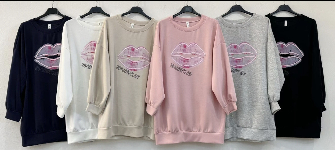 Mayorista INSTA GIRL OUTLET - Túnica deportiva con diseño de estampado de labios rojos