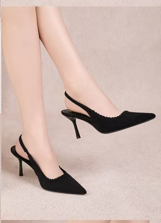 Grossiste CRYSTAL SHOES - Slingback Chic à Bout Pointu avec Talon