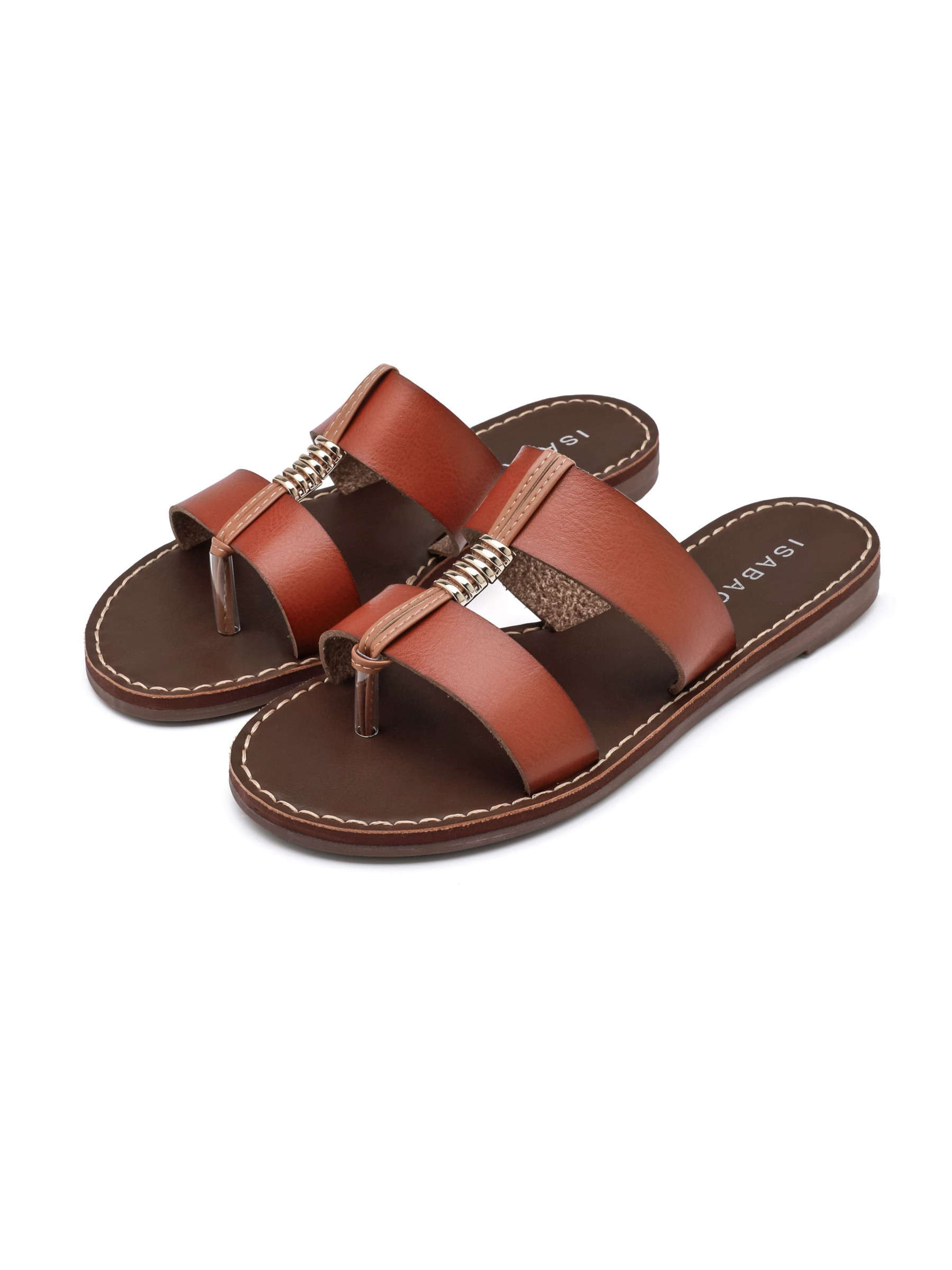 Grossista ISABAC - Sandalo infradito con doppia fascia - 3637