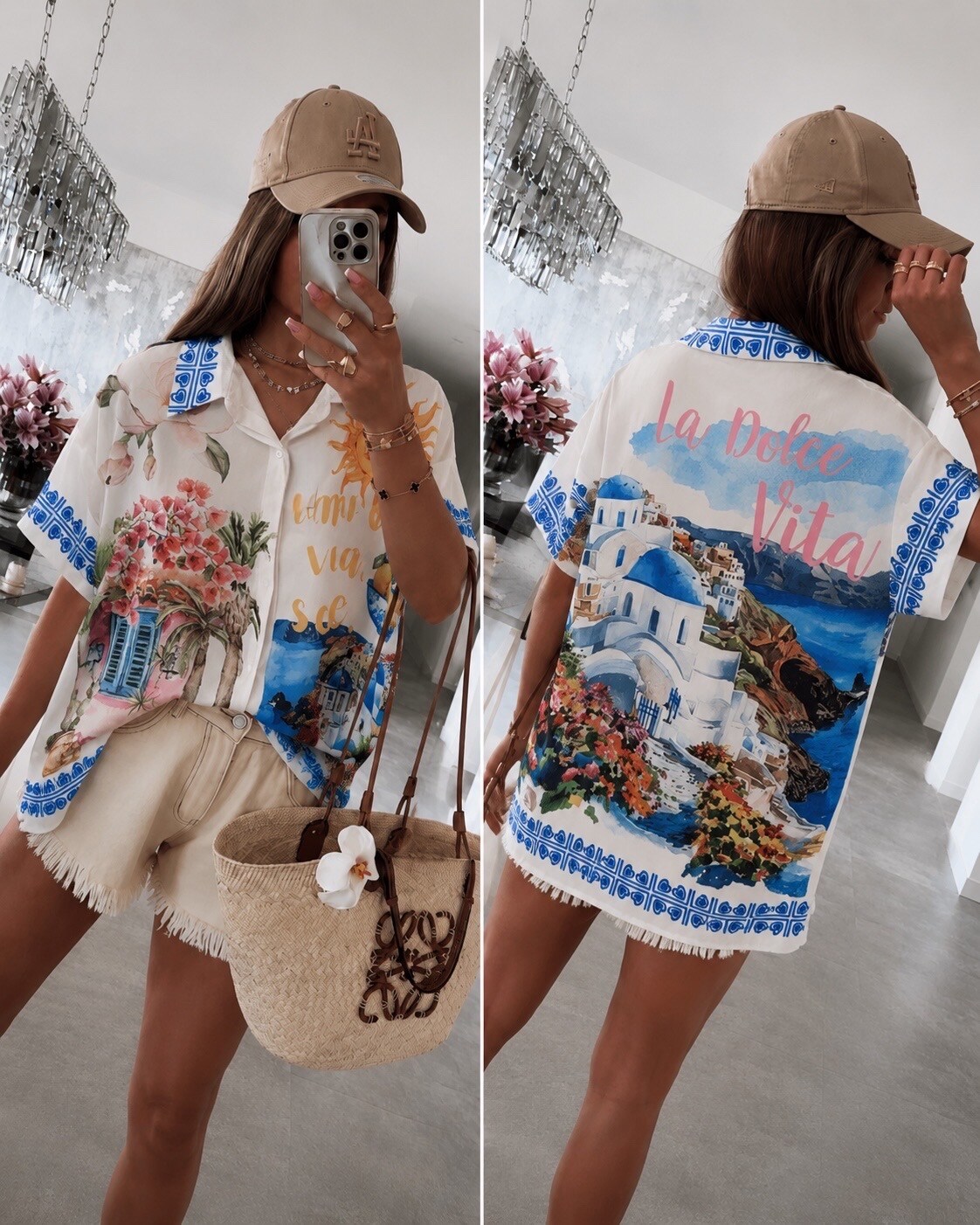 Großhändler ISSYMA - Übergroßes Hemd mit Sommerprint