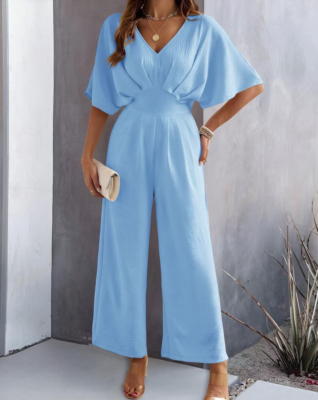 Wholesaler ISSYMA - V -neck combination with knot pockets on the back
