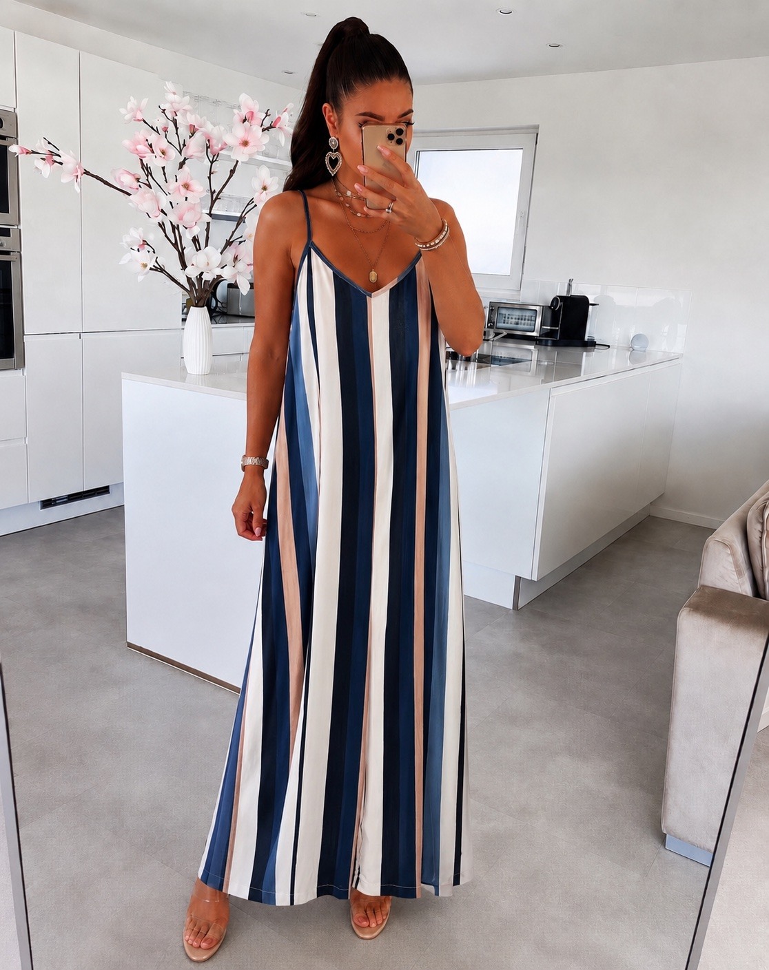 Großhändler ISSYMA - Overall mit gestreiftem Print und Trägern