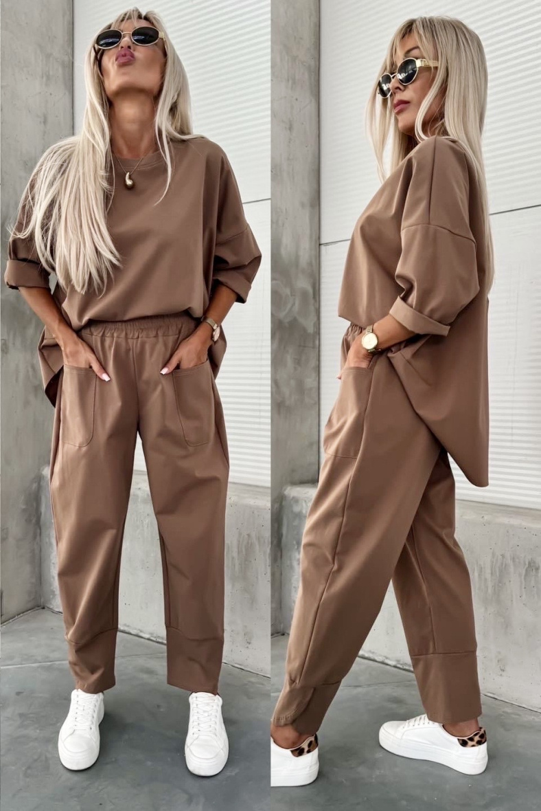 Grossiste ISSYMA - Ensemble haut oversize et pantalon décontracté