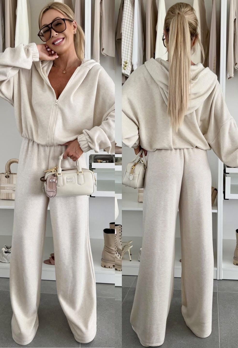 Grossiste ISSYMA - Ensemble oversize gilet zippé et pantalon