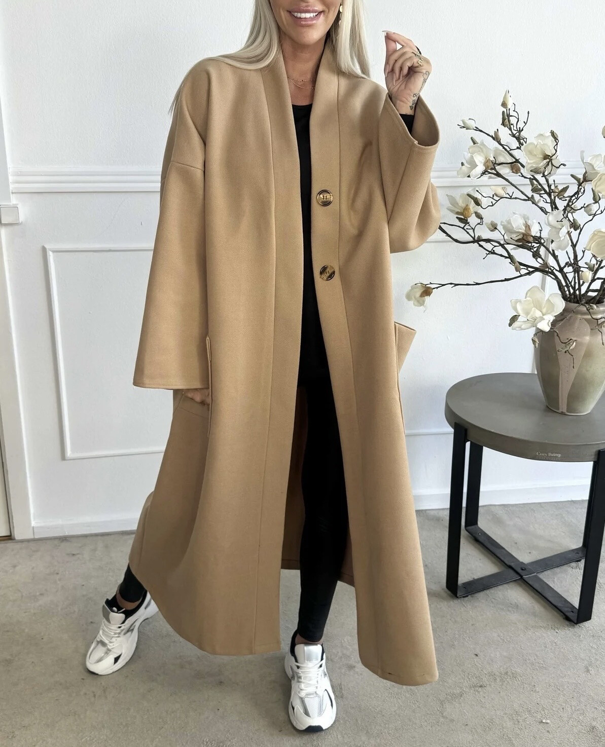 Grossiste ISSYMA - Manteau long oversize à boutons et poches