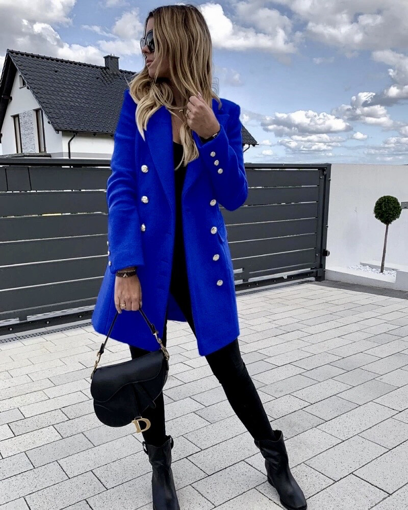 Wholesaler ISSYMA - Chic coat with gold buttons