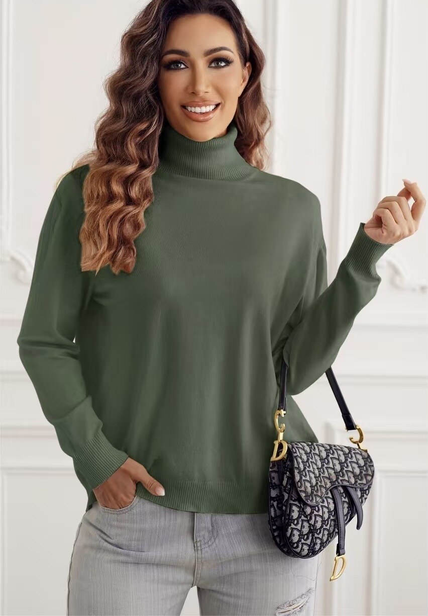 Mayorista ISSYMA - Jersey de cuello alto suave y cómodo