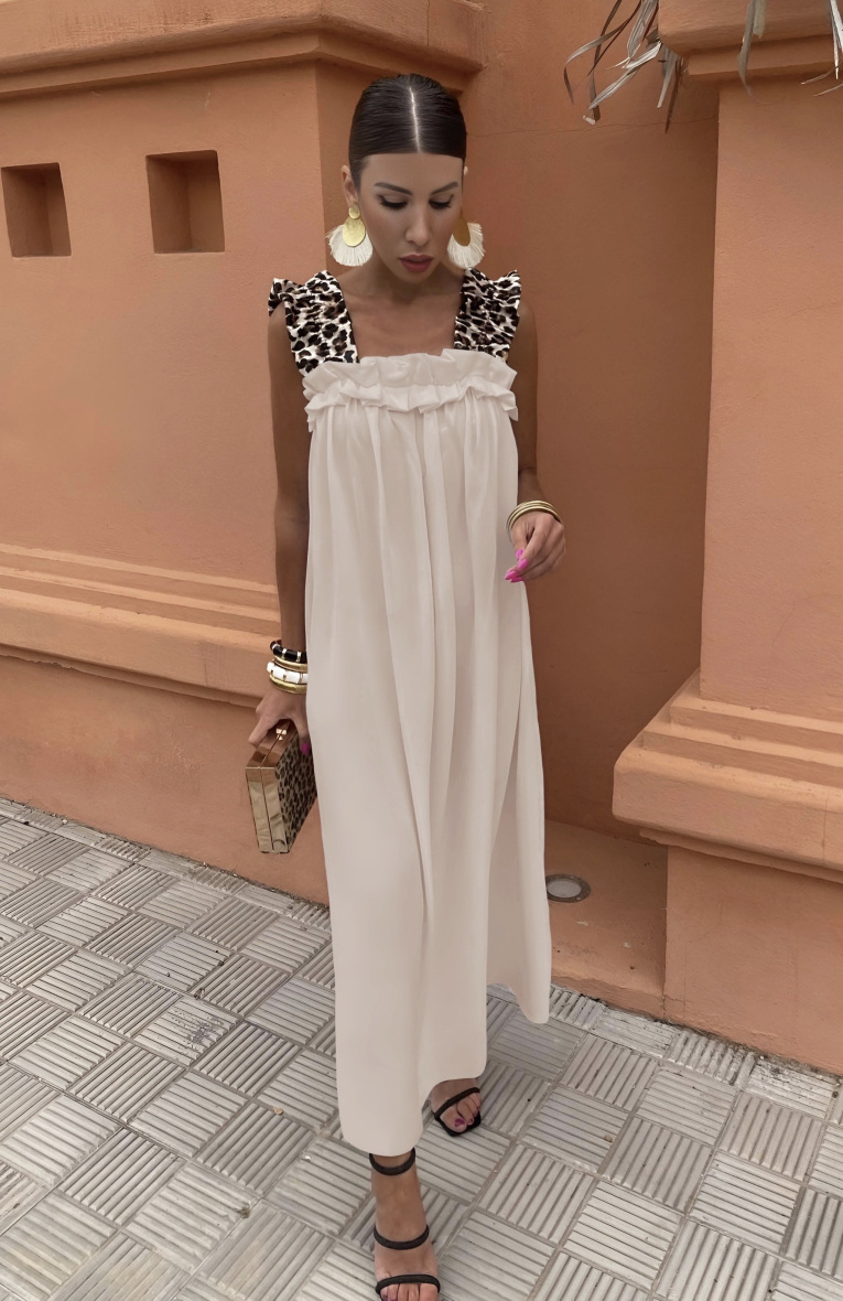 Wholesaler ISSYMA - Leopard strap dress