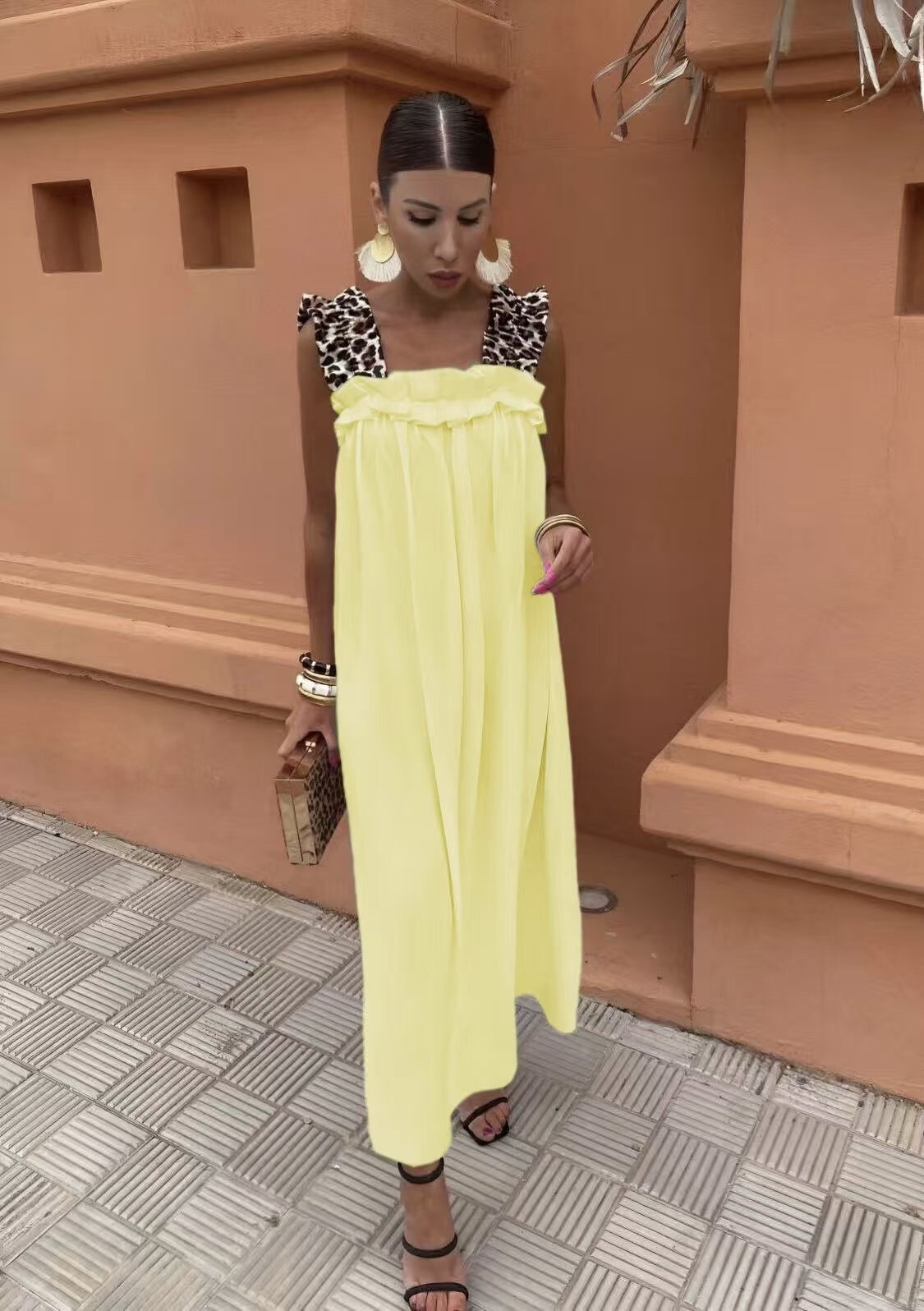 Wholesaler ISSYMA - Leopard strap dress