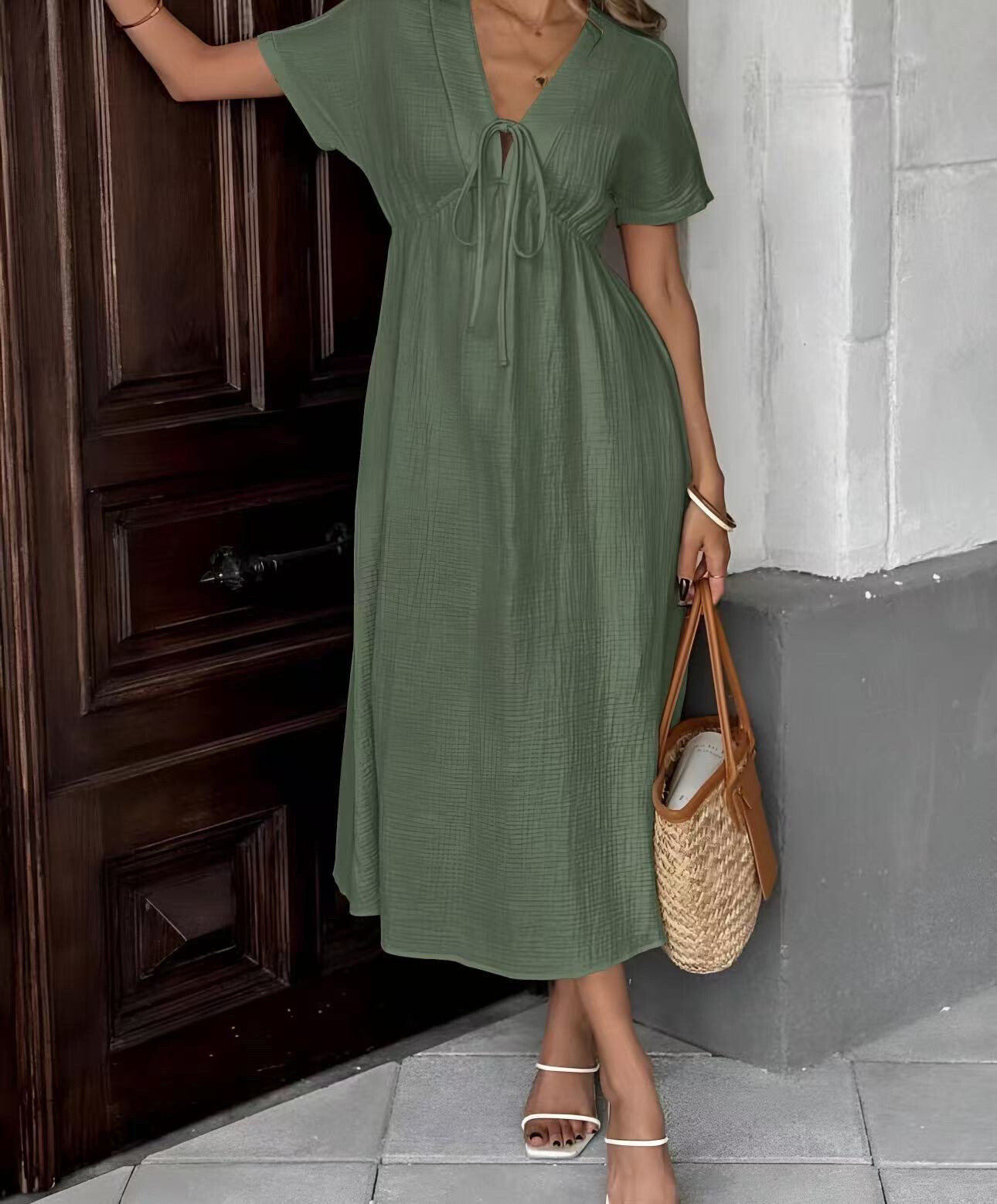 Wholesaler ISSYMA - Long bohemian dress in cotton gauze